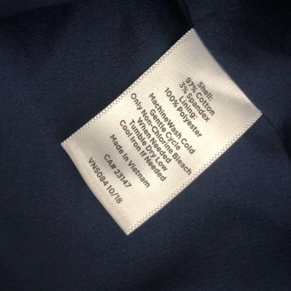 TALBOTS Petites women skirt  blue floral 2P Paisley Midi Length Zipper - Picture 8 of 10